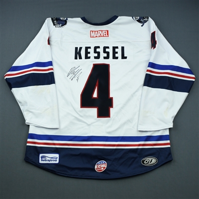 Blake Kessel - Jacksonville Icemen - 2018-19 MARVEL Super Hero Night - Game-Worn Autographed Jersey