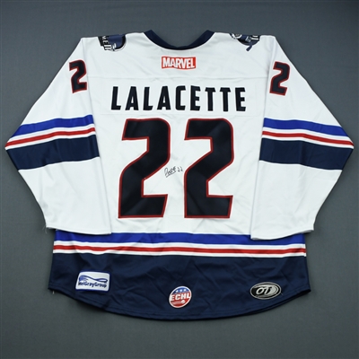 Christophe Lalancette - Jacksonville Icemen - 2018-19 MARVEL Super Hero Night - Game-Issued Autographed Jersey 