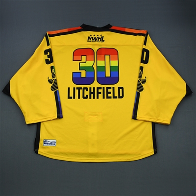 Madison Litchfield - Boston Pride - Game-Worn You Can Play Back-up Only Jersey - Feb. 2, 2019