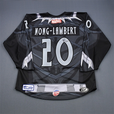 Willem Nong-Lambert - Rapid City Rush - 2018-19 MARVEL Super Hero Night - Game-Issued Autographed Jersey