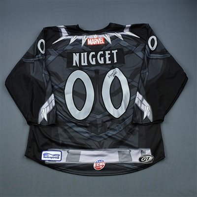 Nugget - Rapid City Rush - 2018-19 MARVEL Super Hero Night - Mascot-Worn Autographed Jersey