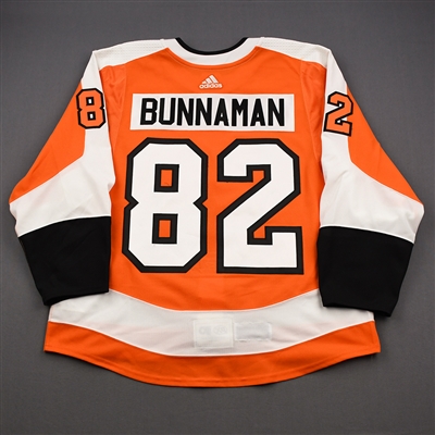 Connor Bunnaman - 2019 NHL Global Series Game-Worn NHL Debut Jersey