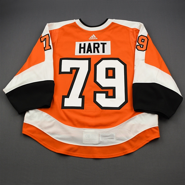 Carter Hart - 2019 NHL Global Series Game-Worn Jersey