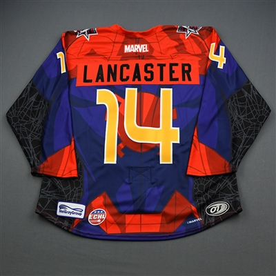 Les Lancaster - Spider-Man - 2019-20 MARVEL Super Hero Night - Game-Issued Jersey and Socks 