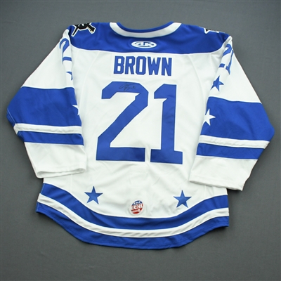 Cam Brown - 2020 ECHL All-Star Classic - Western - Game-Worn During GM 5 & 6, Skills Comp. & Semi-Finals Auto Jersey 