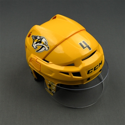 Ryan Ellis - Game-Worn Helmet - 2019 NHL Stanley Cup Playoffs