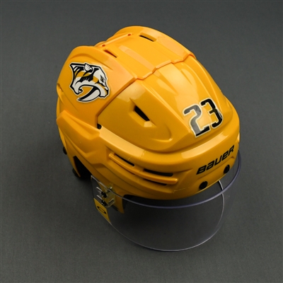 Rocco Grimaldi - Game-Worn Helmet - 2019 NHL Stanley Cup Playoffs