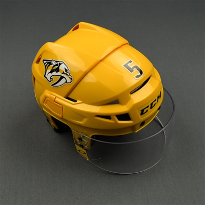 Dan Hamhuis - Game-Worn Helmet - 2019 NHL Stanley Cup Playoffs