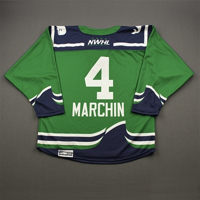 Taylor Marchin - 2019-20 Connecticut Whale Preseason Game-Worn Jersey