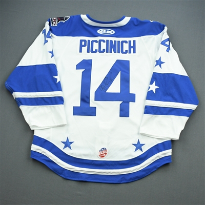J.J. Piccinich - 2020 ECHL All-Star Classic - Western - Game-Worn During GM 5 & 6, Skills Comp. & Semi-Finals Auto Jersey & Socks 