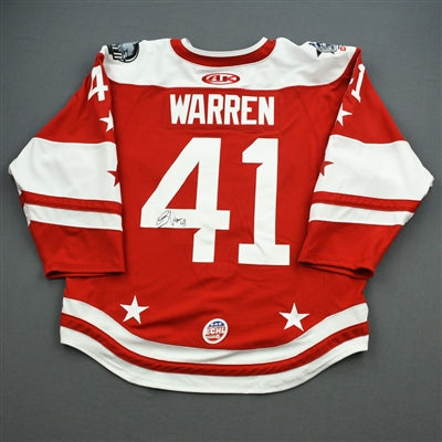 Brendan Warren - 2020 ECHL All-Star Classic - Eastern - Game-Worn During GM 5 & 6, Skills Comp. & Semi-Finals Auto Jersey & Socks 