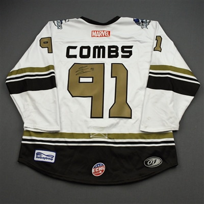 Jack Combs - Groot - 2019-20 MARVEL Super Hero Night - Game-Worn Jersey w/A and Socks 