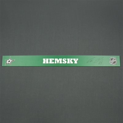 Ales Hemsky - Dallas Stars - Autographed Name Plate