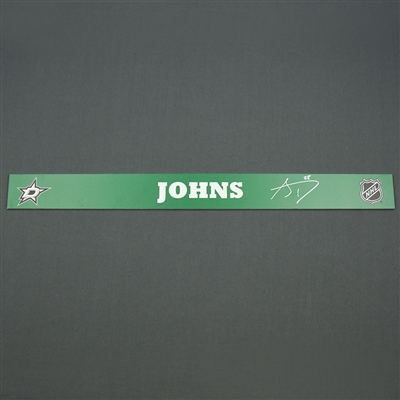 Stephen Johns - Dallas Stars - Autographed Name Plate