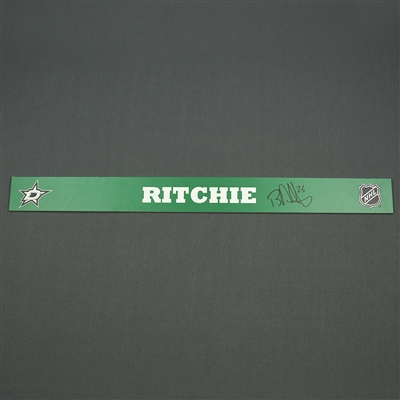 Brett Ritchie - Dallas Stars - Autographed Name Plate