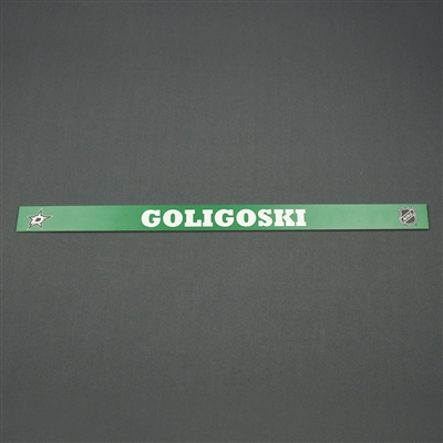 Alex Goligoski - Dallas Stars - Name Plate
