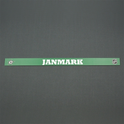 Mattias Janmark - Dallas Stars - Name Plate