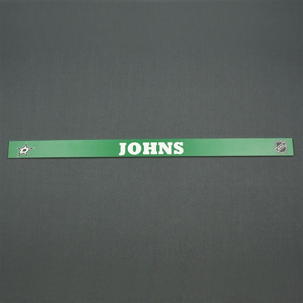 Stephen Johns - Dallas Stars - Name Plate