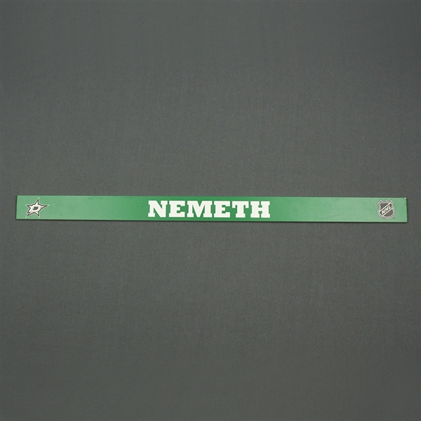 Patrik Nemeth - Dallas Stars - Name Plate