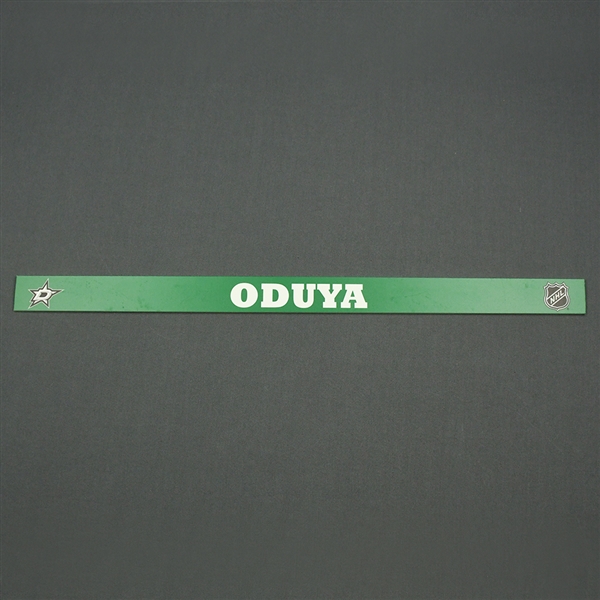 Johnny Oduya - Dallas Stars - Name Plate