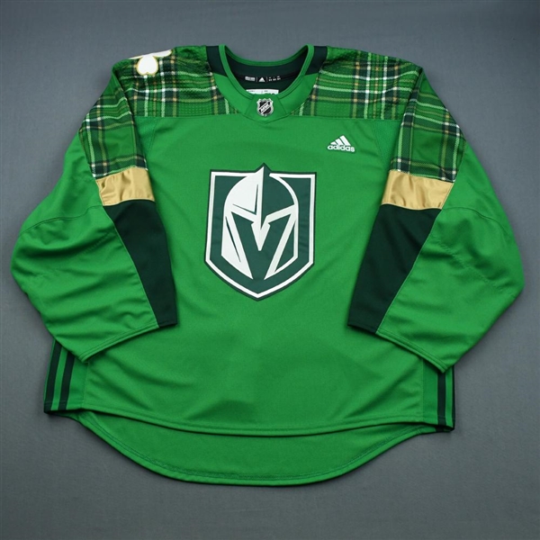 golden knights st patty's day jersey