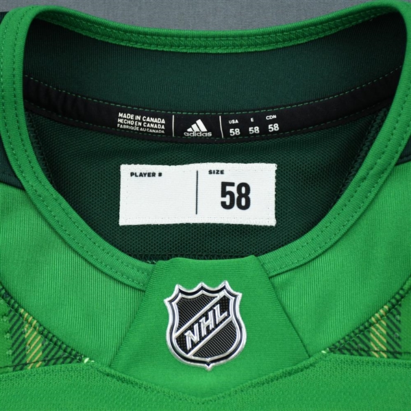 golden knights st patty's day jersey