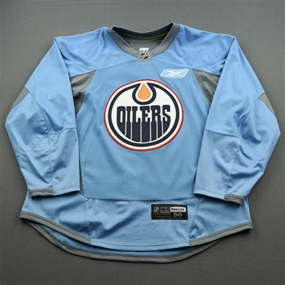 Taylor Hall - 2010-11 - Edmonton Oilers - Blue Practice Jersey