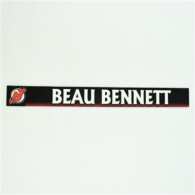 Beau Bennett - New Jersey Devils Locker Room Nameplate  