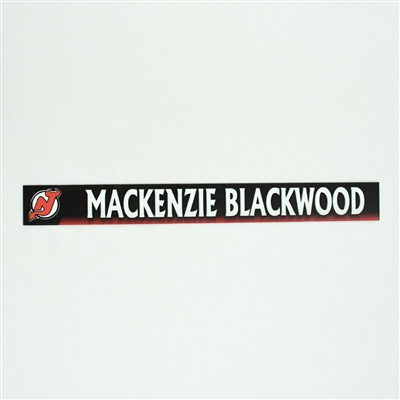 MacKenzie Blackwood - New Jersey Devils Locker Room Nameplate  