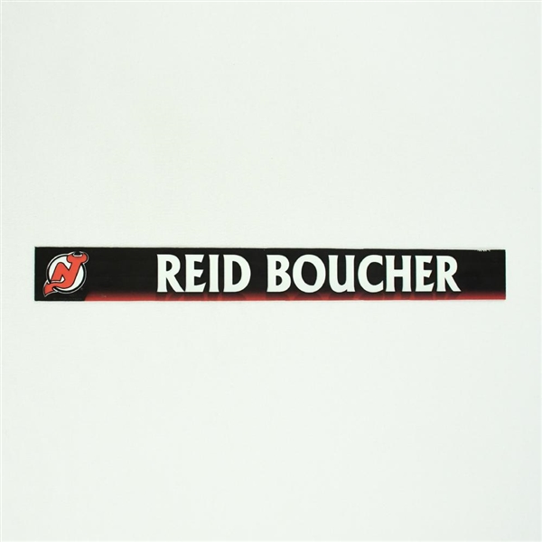 Reid Boucher - New Jersey Devils Locker Room Nameplate  