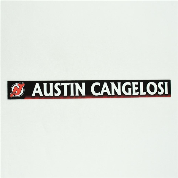 Austin Cangelosi - New Jersey Devils Locker Room Nameplate  