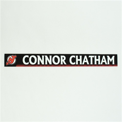 Connor Chatham - New Jersey Devils Locker Room Nameplate  