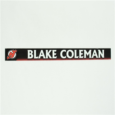 Blake Coleman - New Jersey Devils Locker Room Nameplate  