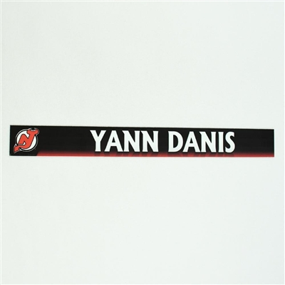 Yann Danis - New Jersey Devils Locker Room Nameplate  