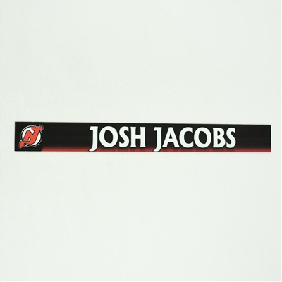 Josh Jacobs - New Jersey Devils Locker Room Nameplate  