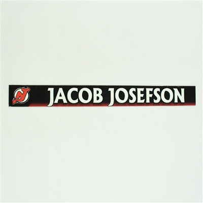 Jacob Josefson - New Jersey Devils Locker Room Nameplate  