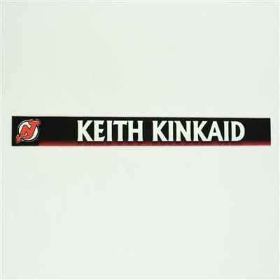Keith Kinkaid - New Jersey Devils Locker Room Nameplate  