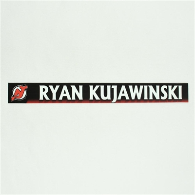 Ryan Kujawinski - New Jersey Devils Locker Room Nameplate  