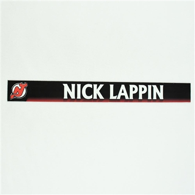Nick Lappin - New Jersey Devils Locker Room Nameplate  