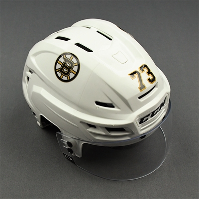 Charlie McAvoy - Game-Worn Helmet - 2019-20 Regular Season and 2020 Stanley Cup Playoffs 