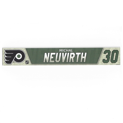 Michal Neuvirth - Philadelphia Flyers - Military Locker Room Nameplate - Nov. 10, 2018