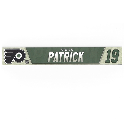 Nolan Patrick - Philadelphia Flyers - Military Locker Room Nameplate - Nov. 10, 2018