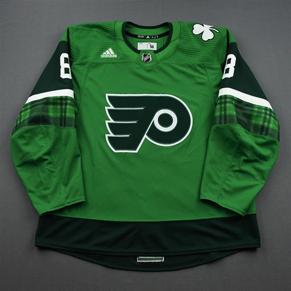 Robert Hagg - St. Patricks Day Warm-Up Issued Autographed Jersey 