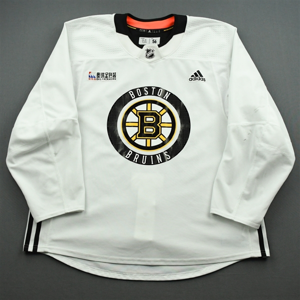 Anton Blidh - Boston Bruins - Practice-Worn Jersey - 2020-21 NHL Season
