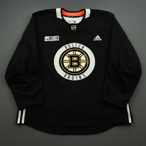 Jakub Zboril - Boston Bruins - Practice-Worn Jersey - 2020-21 NHL Season