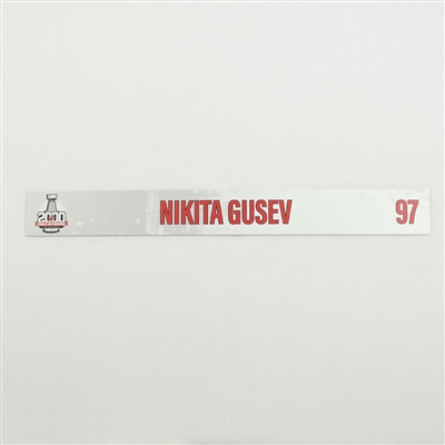 Nikita Gusev - 2000 Stanley Cup 20th Anniversary Locker Room Nameplate