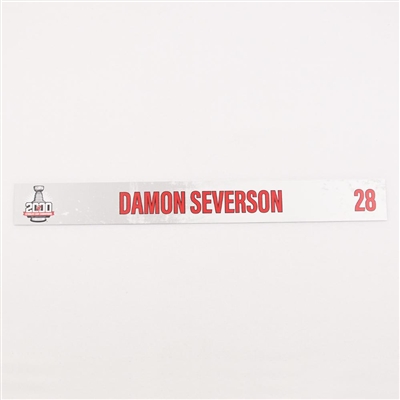 Damon Severson - 2000 Stanley Cup 20th Anniversary Locker Room Nameplate