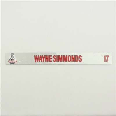 Wayne Simmonds - 2000 Stanley Cup 20th Anniversary Locker Room Nameplate