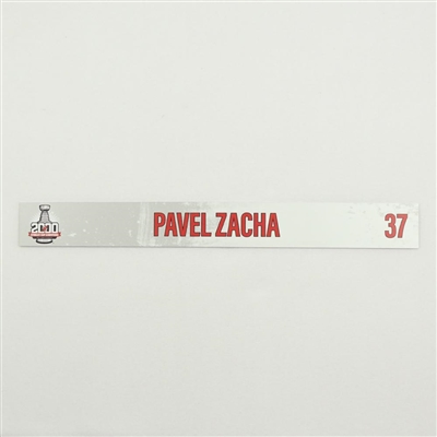 Pavel Zacha - 2000 Stanley Cup 20th Anniversary Locker Room Nameplate