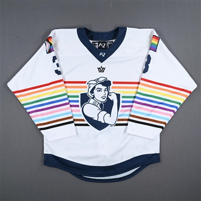Sarah Forster - Game-Worn Autographed Pride Jersey - Worn March 11, 2023 vs. Buffalo Beauts